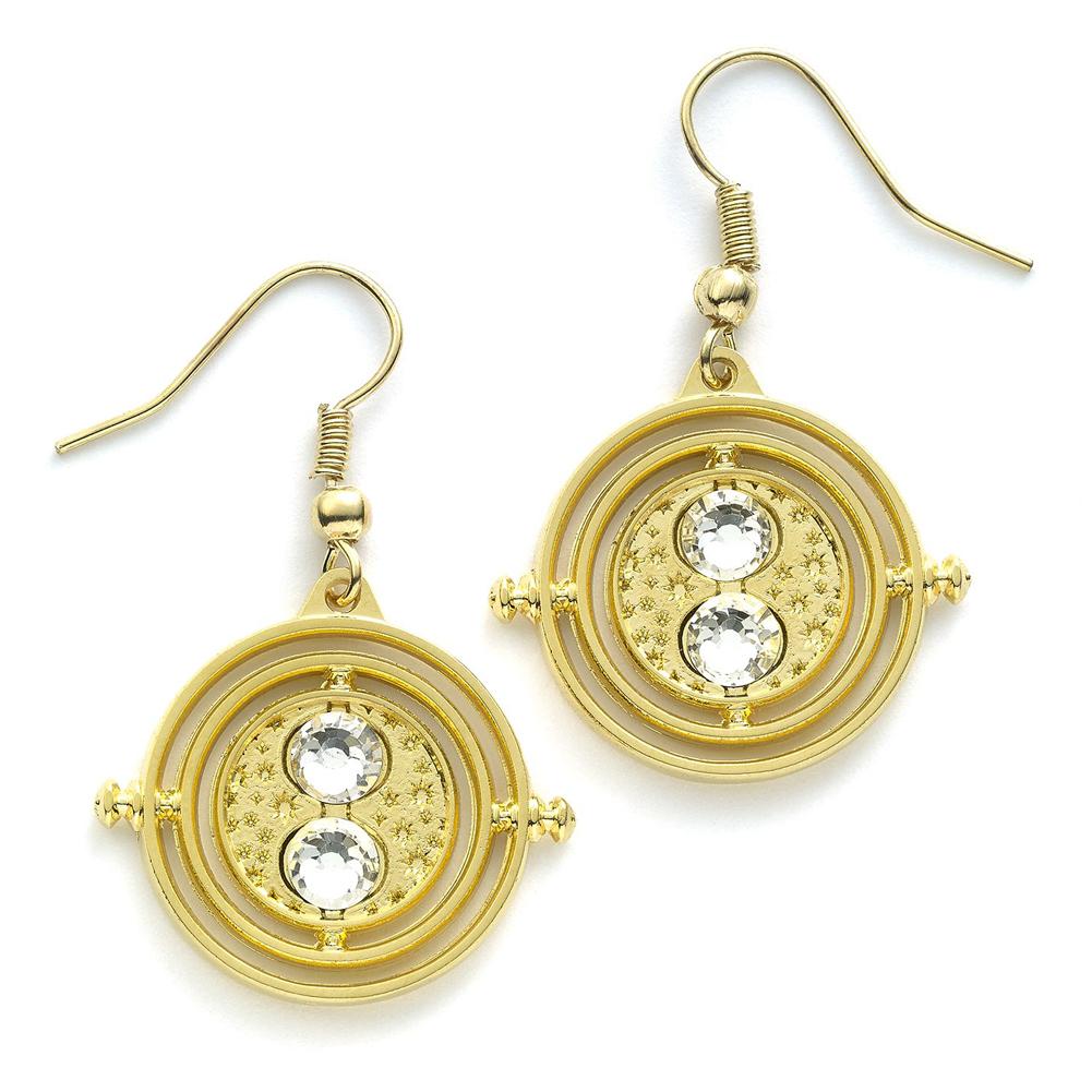 (image for) Harry Potter Gold Plated Time Turner Hook Earrings