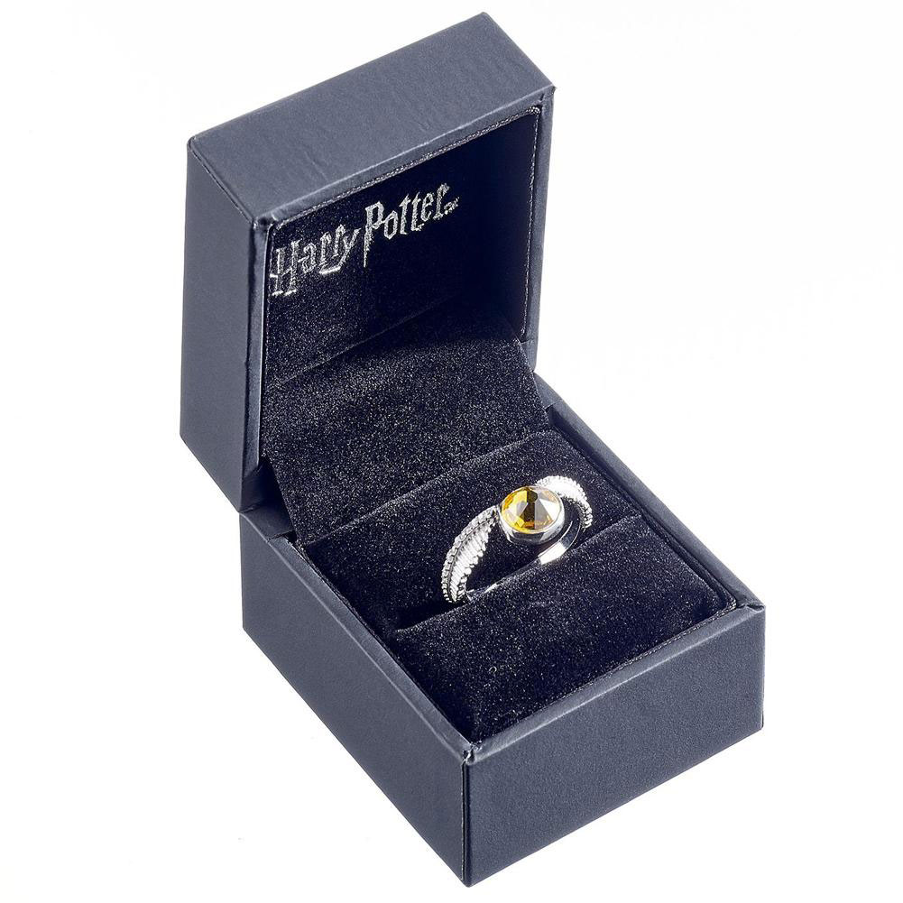 (image for) Harry Potter Sterling Silver Golden Snitch Crystal Ring Large