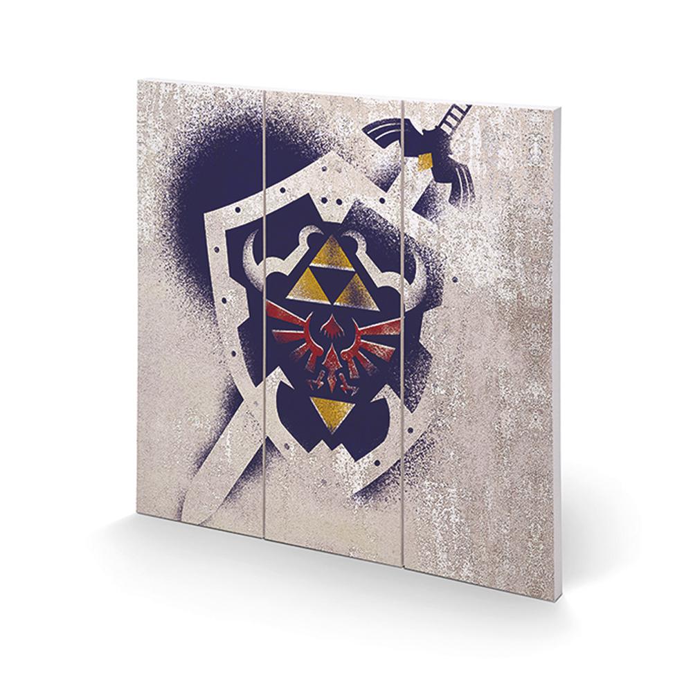 (image for) The Legend Of Zelda Shield Wood Print