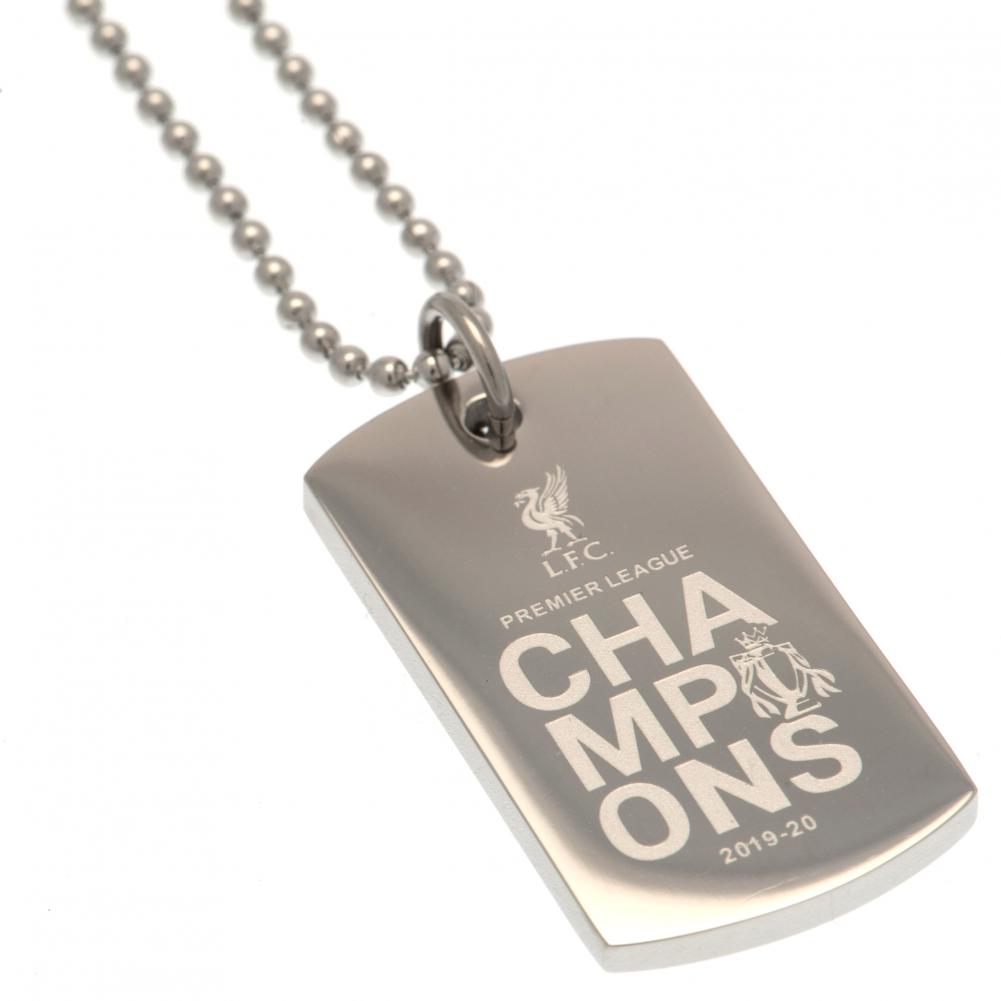 (image for) Liverpool FC Premier League Champions Engraved Dog Tag