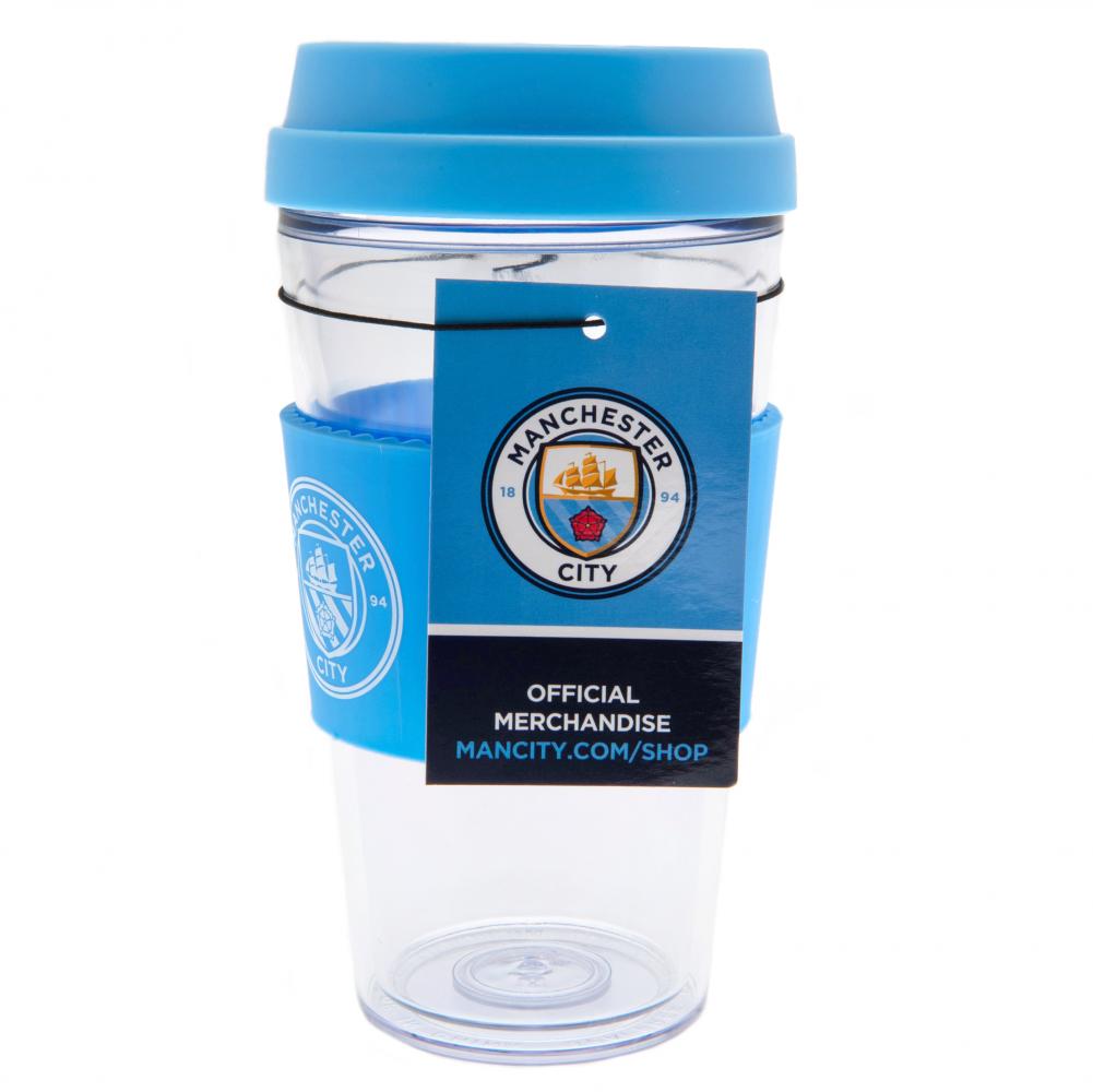(image for) Manchester City FC Clear Grip Travel Mug