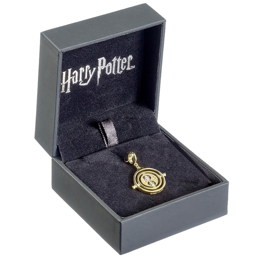 (image for) Harry Potter Gold Plated Time Turner Crystal Charm