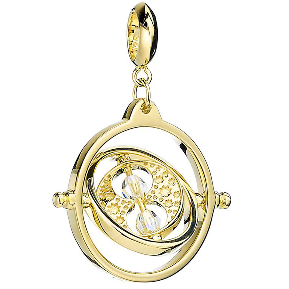 (image for) Harry Potter Gold Plated Time Turner Crystal Charm