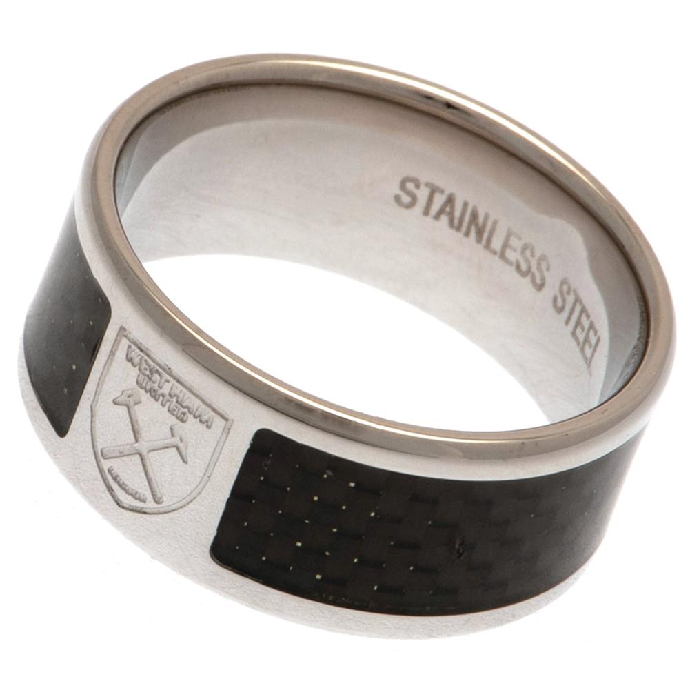 (image for) West Ham United FC Carbon Fibre Ring Large