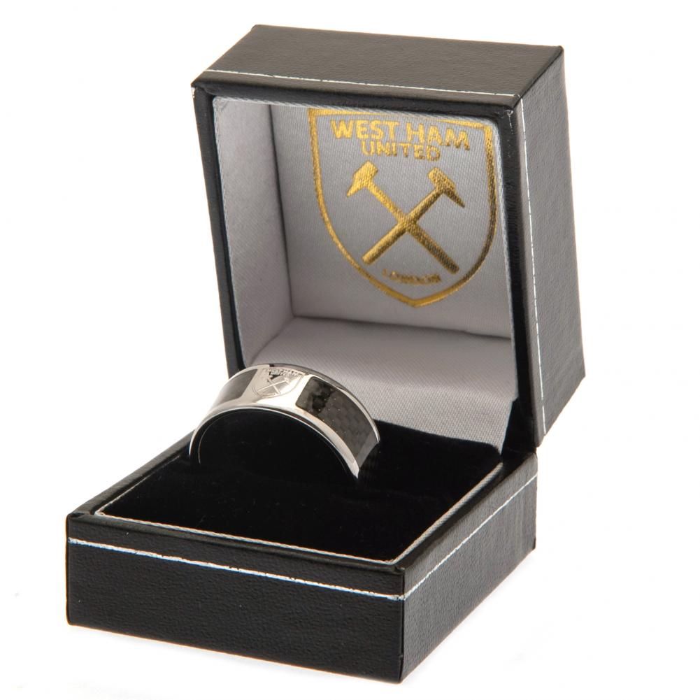 (image for) West Ham United FC Carbon Fibre Ring Large