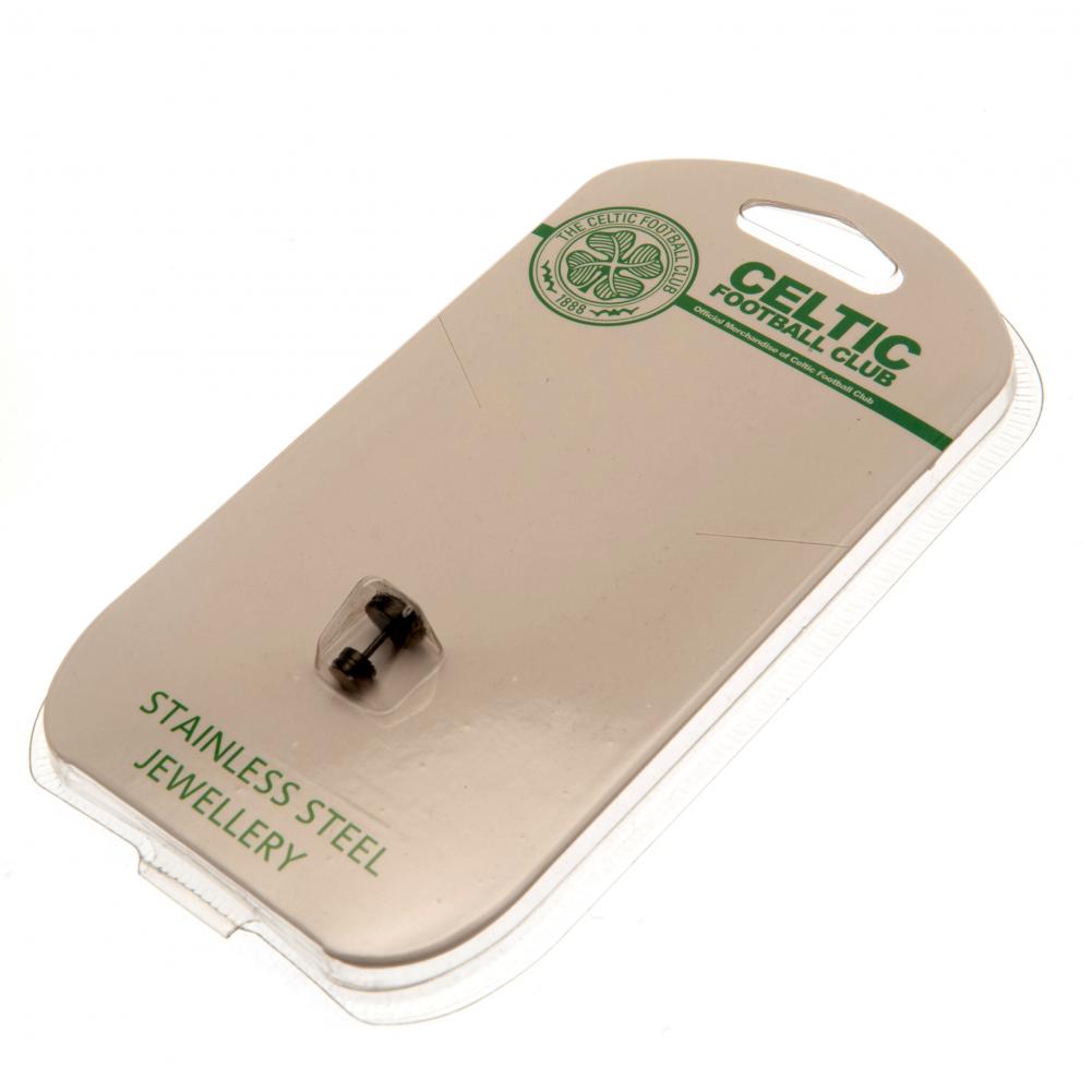 (image for) Celtic FC Black IP Stud Earring