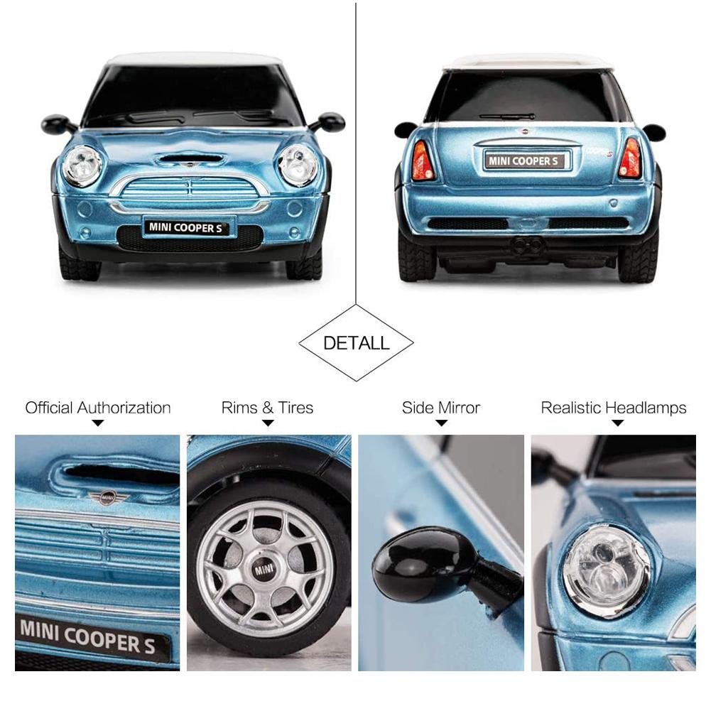 (image for) Mini Cooper S Radio Controlled Car 1:24 Scale Blue