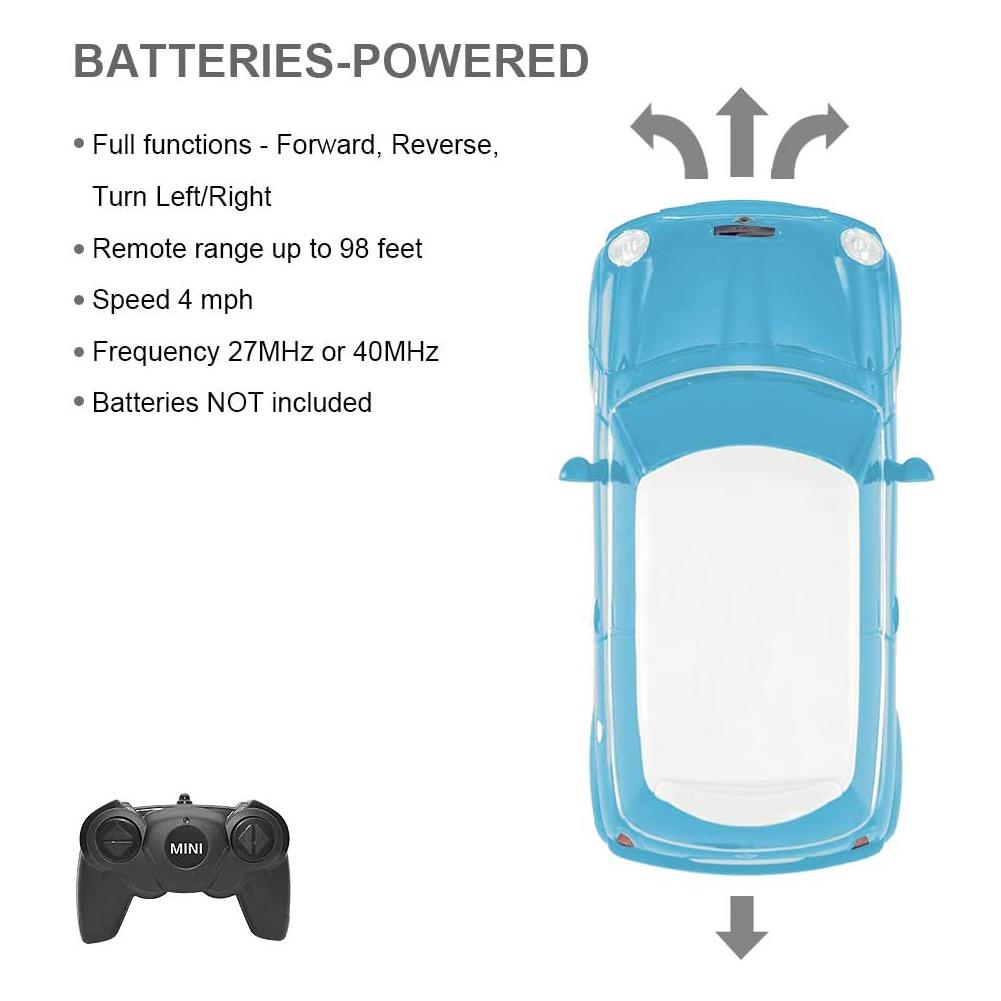 (image for) Mini Cooper S Radio Controlled Car 1:24 Scale Blue