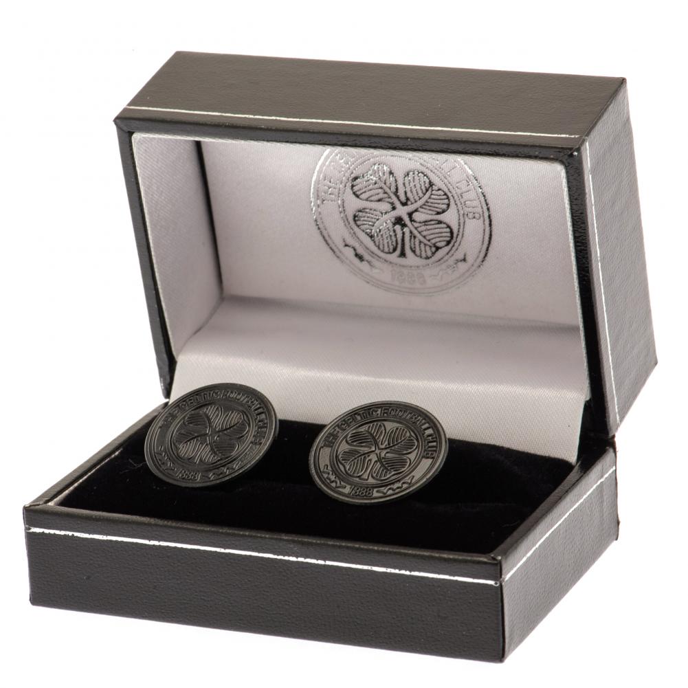 (image for) Celtic FC Black IP Cufflinks