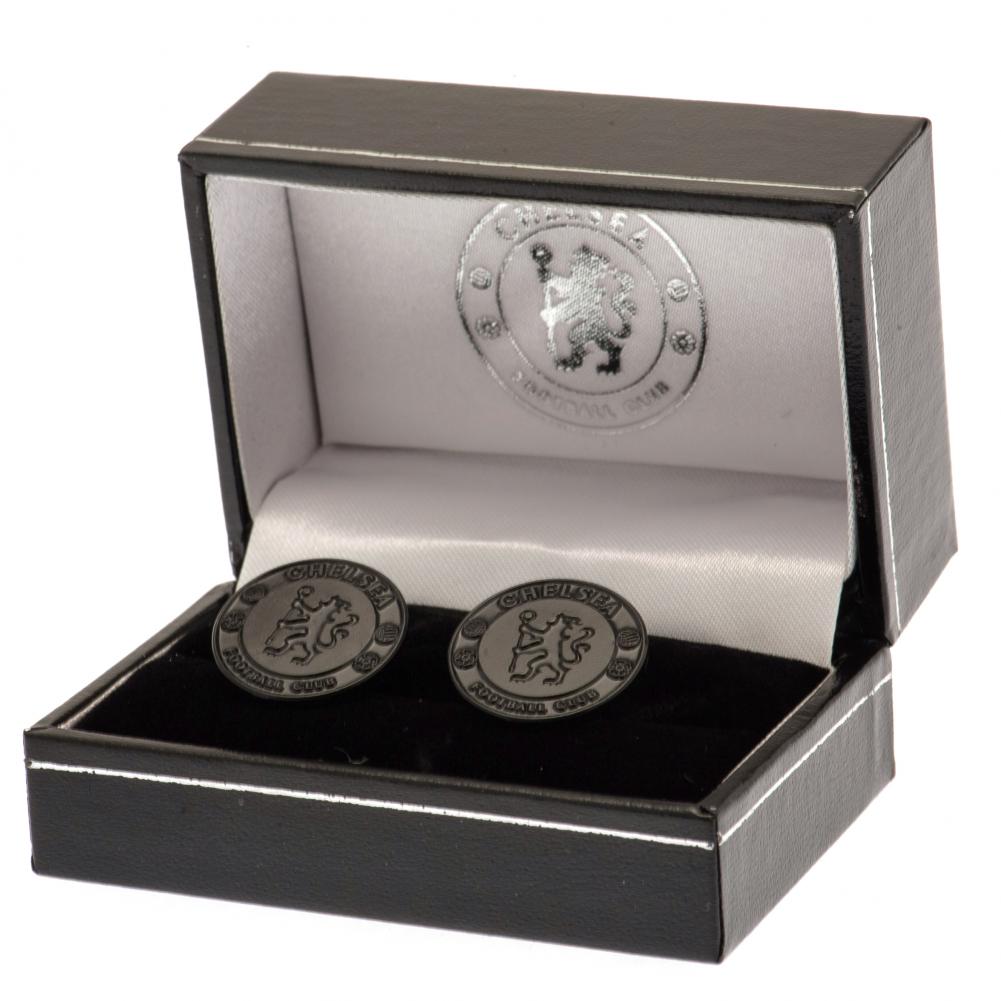 (image for) Chelsea FC Black IP Cufflinks
