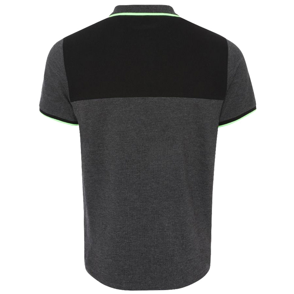 (image for) Liverpool FC Neon Panel Polo Mens Charcoal Small