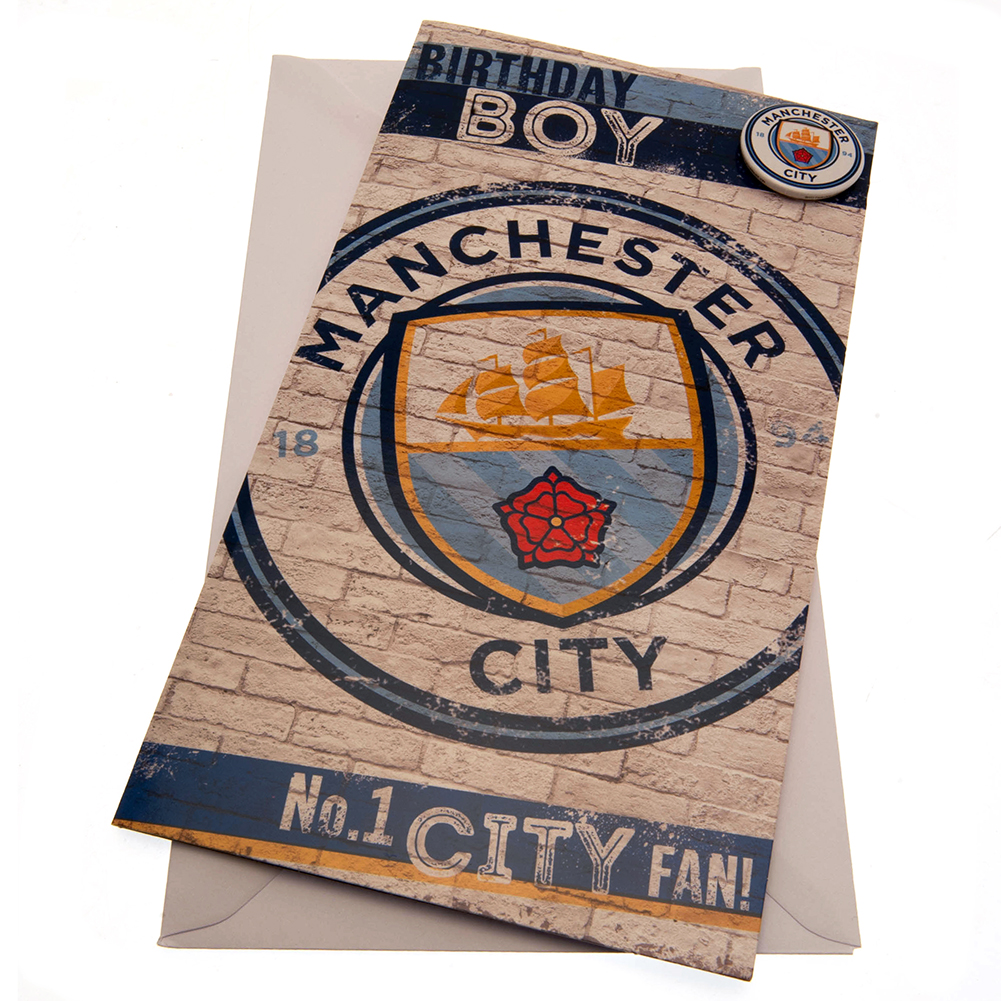 (image for) Manchester City FC Boy Birthday Card