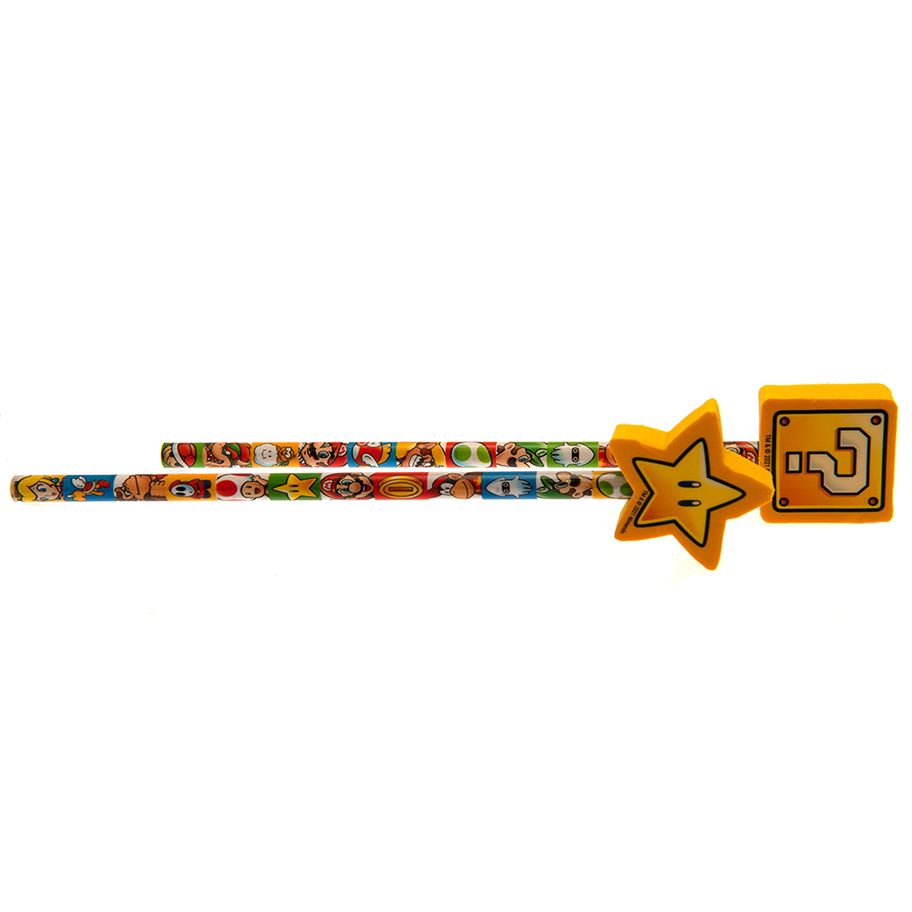 (image for) Super Mario 2pk Pencil & Topper Set