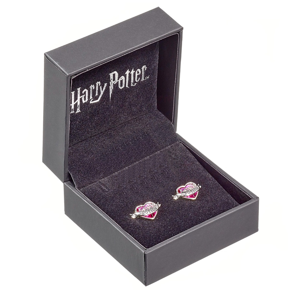(image for) Harry Potter Sterling Silver Love Potion Crystal Stud Earrings