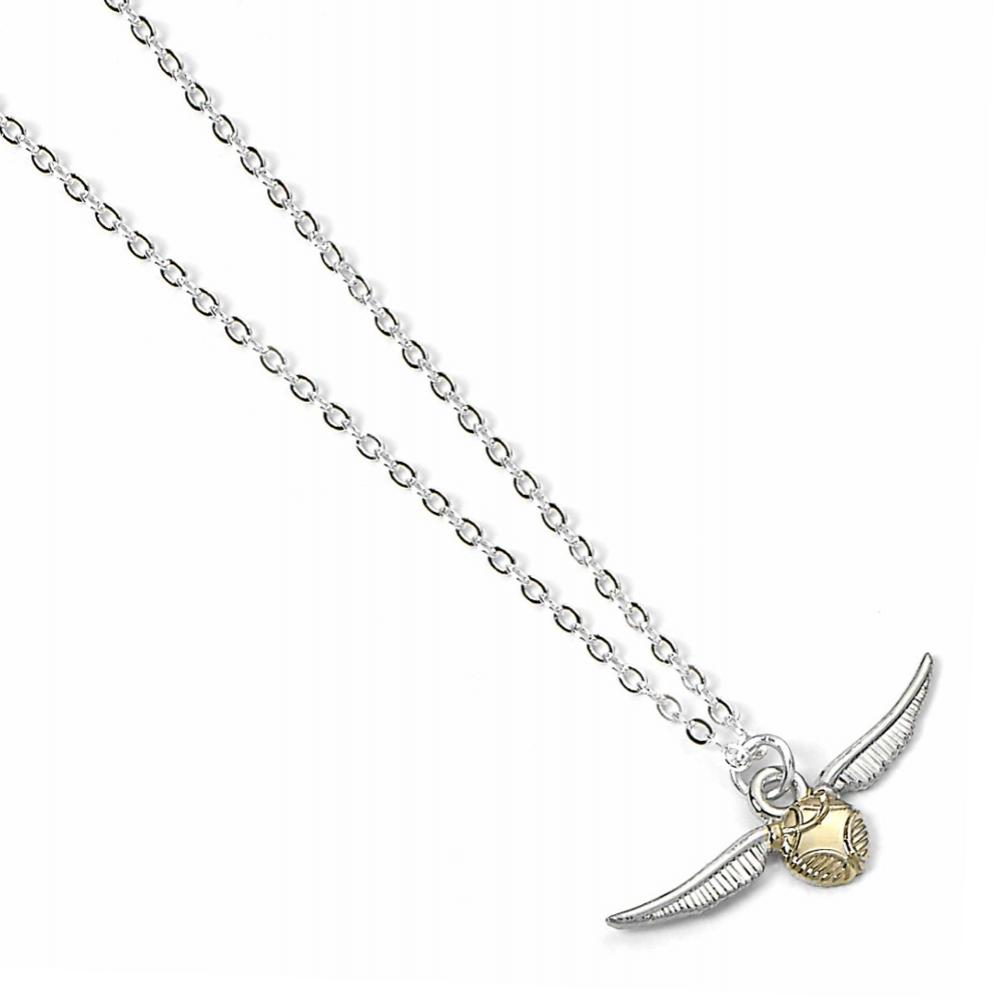 (image for) Harry Potter Silver Plated Golden Snitch Necklace