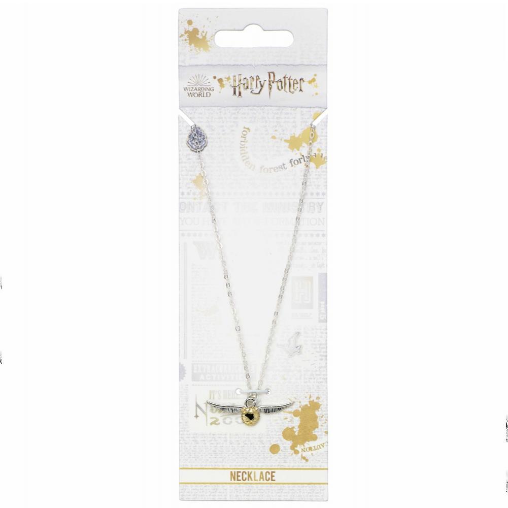 (image for) Harry Potter Silver Plated Golden Snitch Necklace
