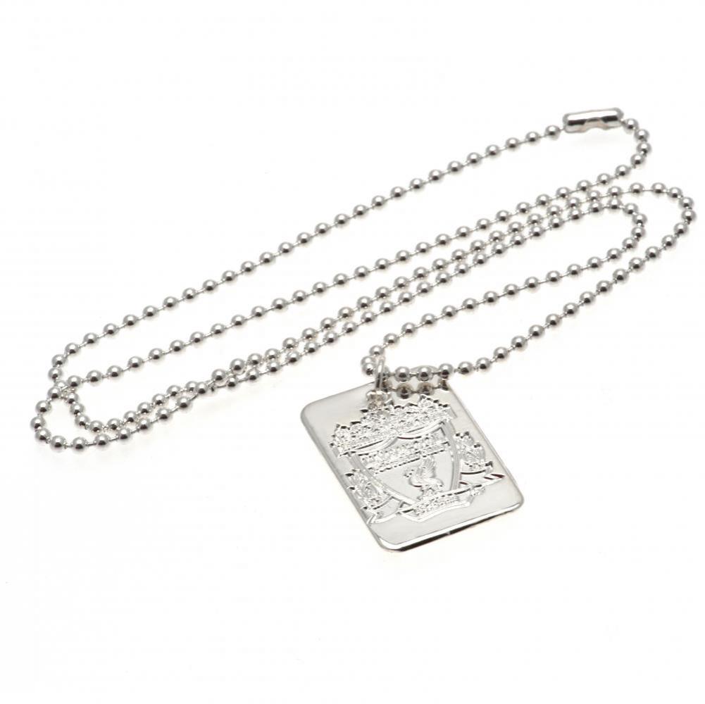 (image for) Liverpool FC Silver Plated Dog Tag & Chain