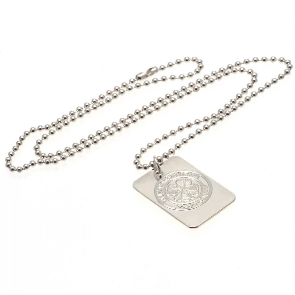 (image for) Celtic FC Silver Plated Dog Tag & Chain