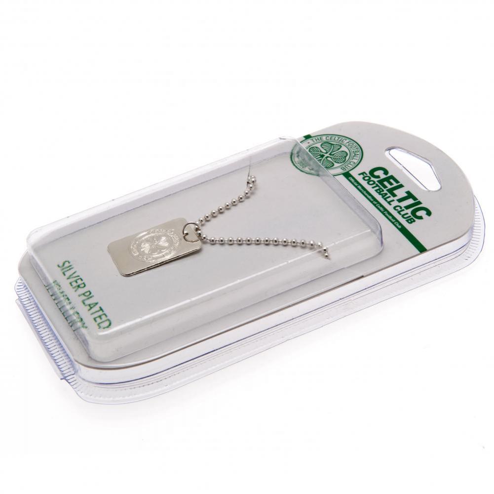 (image for) Celtic FC Silver Plated Dog Tag & Chain