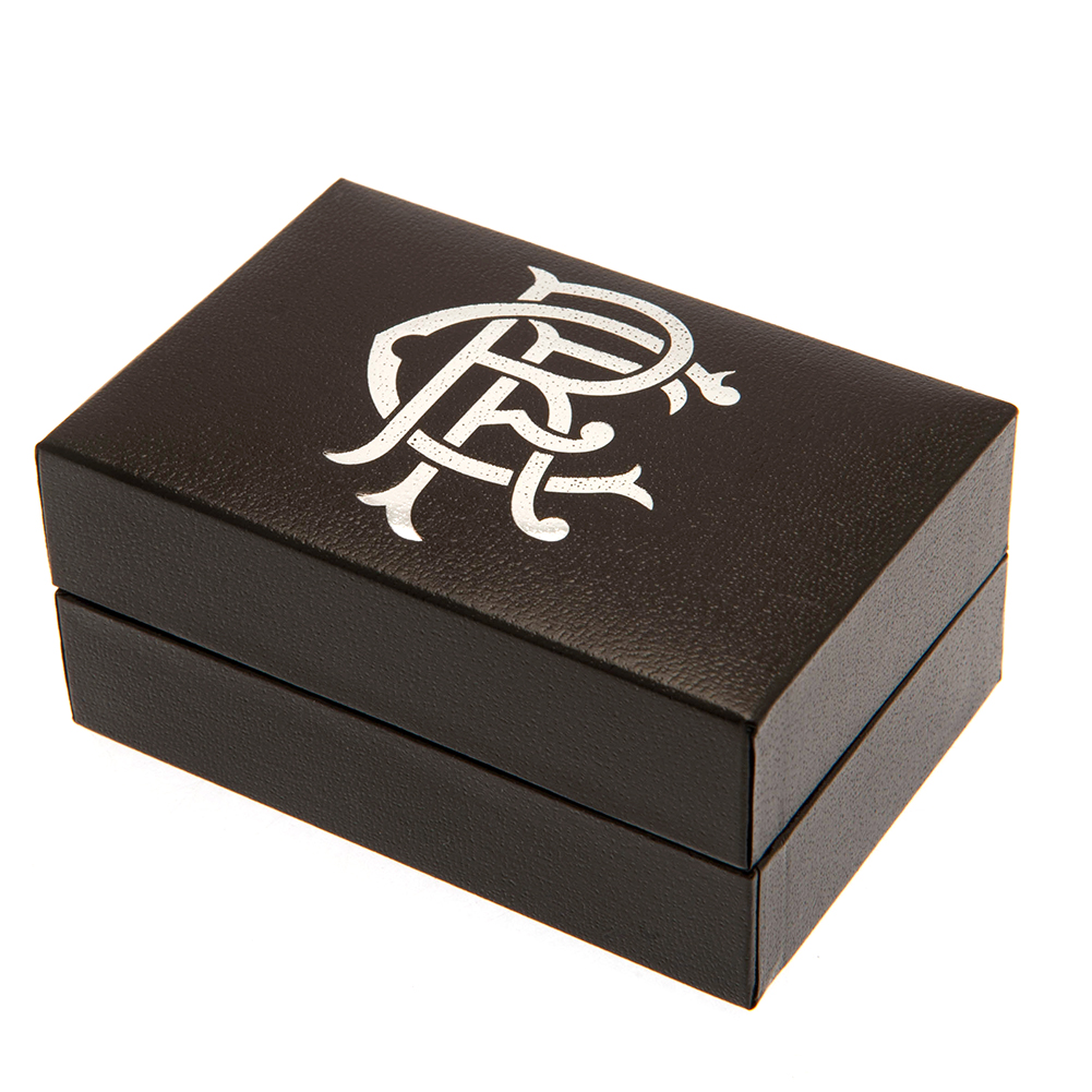 (image for) Rangers FC Sterling Silver Scroll Crest Cufflinks