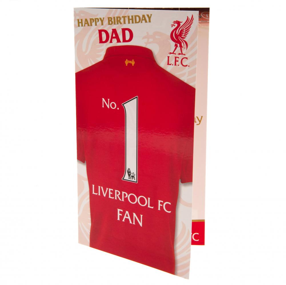 (image for) Liverpool FC No. 1 Dad Birthday Card