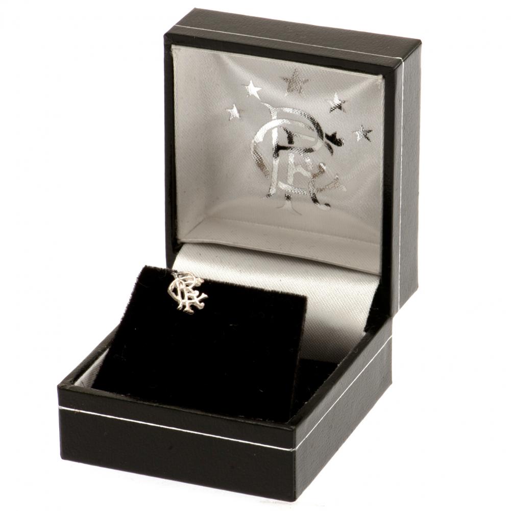 (image for) Rangers FC Scroll Crest Sterling Silver Stud Earring