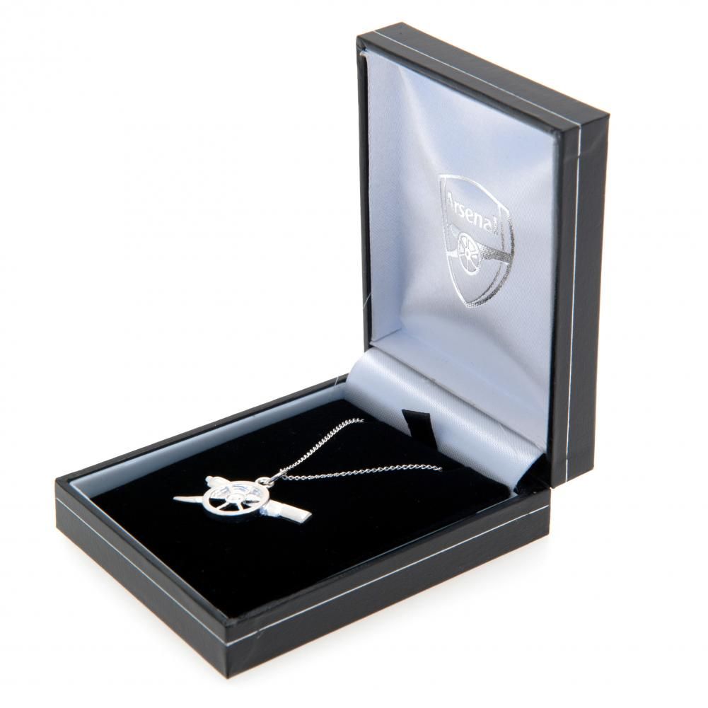 (image for) Arsenal FC Sterling Silver Pendant & Chain GN