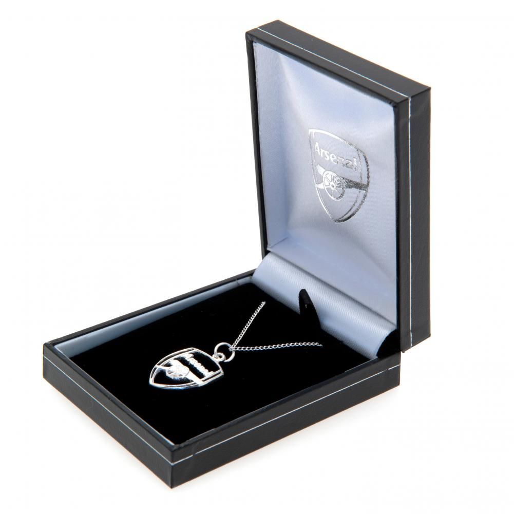 (image for) Arsenal FC Sterling Silver Pendant & Chain CR