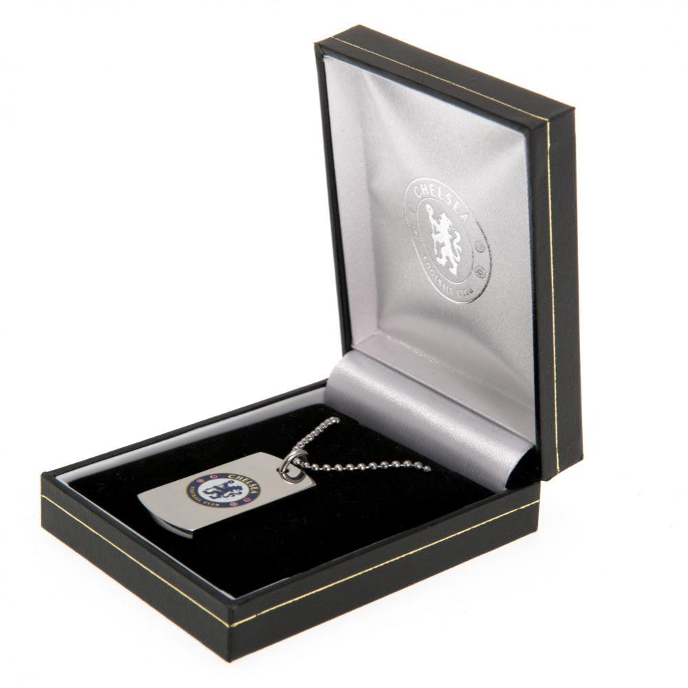 (image for) Chelsea FC Colour Crest Dog Tag & Chain