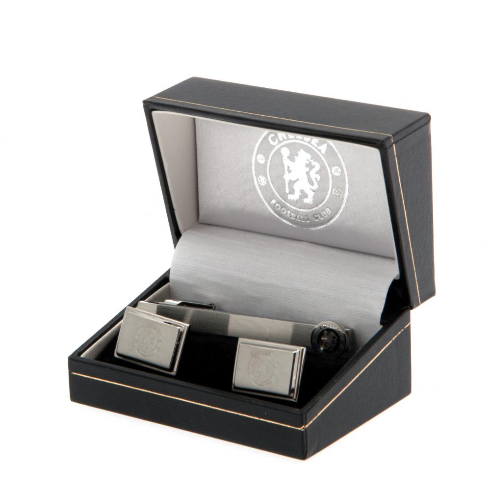 (image for) Chelsea FC Tie Slide & Cufflink Set