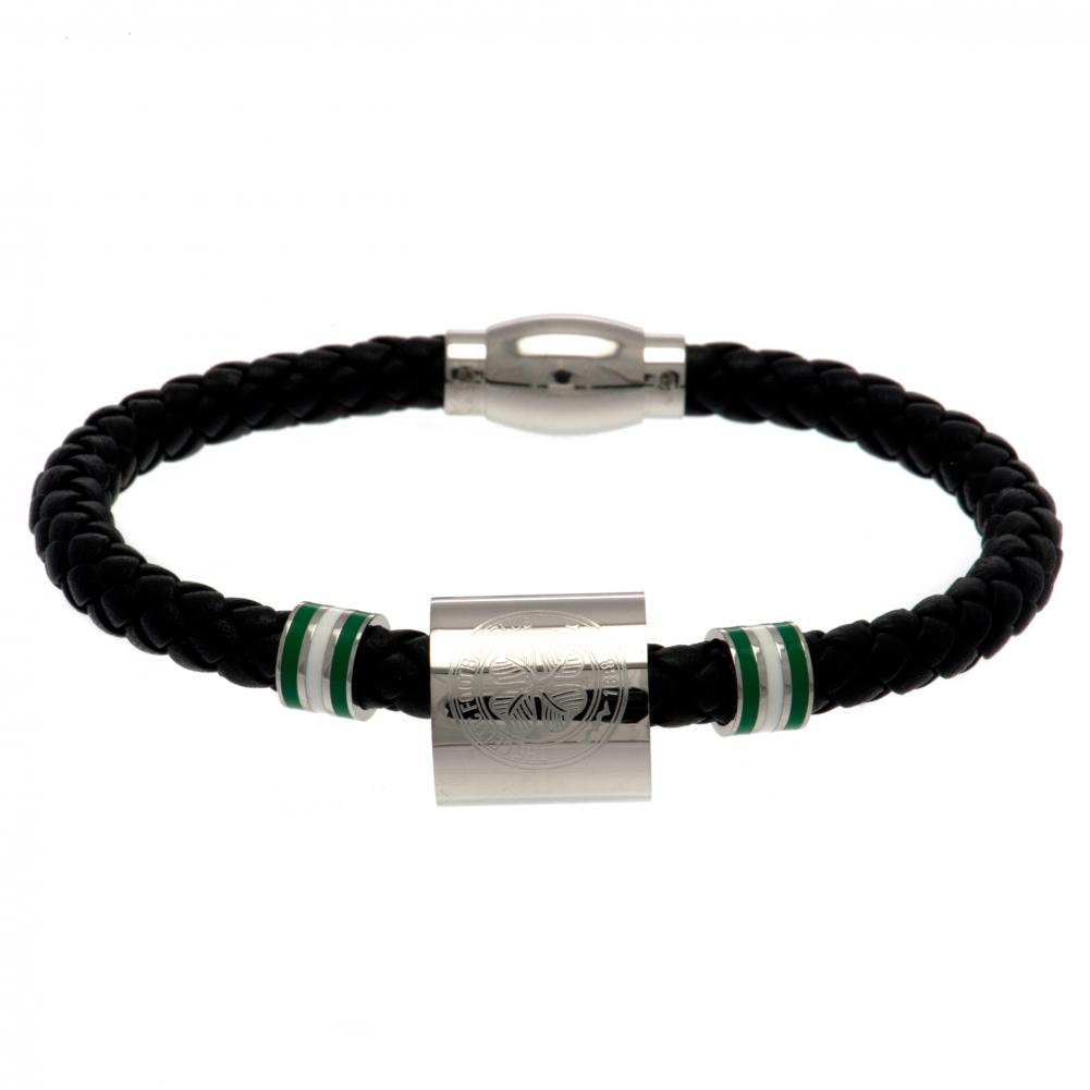 (image for) Celtic FC Colour Ring Leather Bracelet