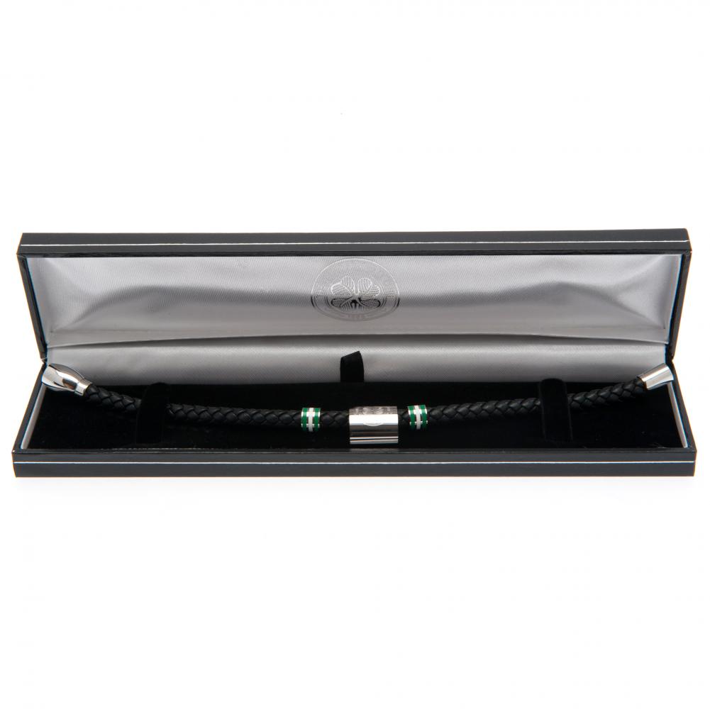 (image for) Celtic FC Colour Ring Leather Bracelet