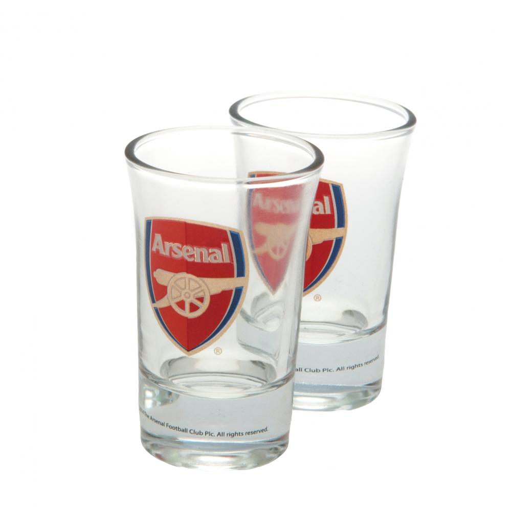 Arsenal FC 2pk Shot Glass Set : Soccer Football Store, Australia