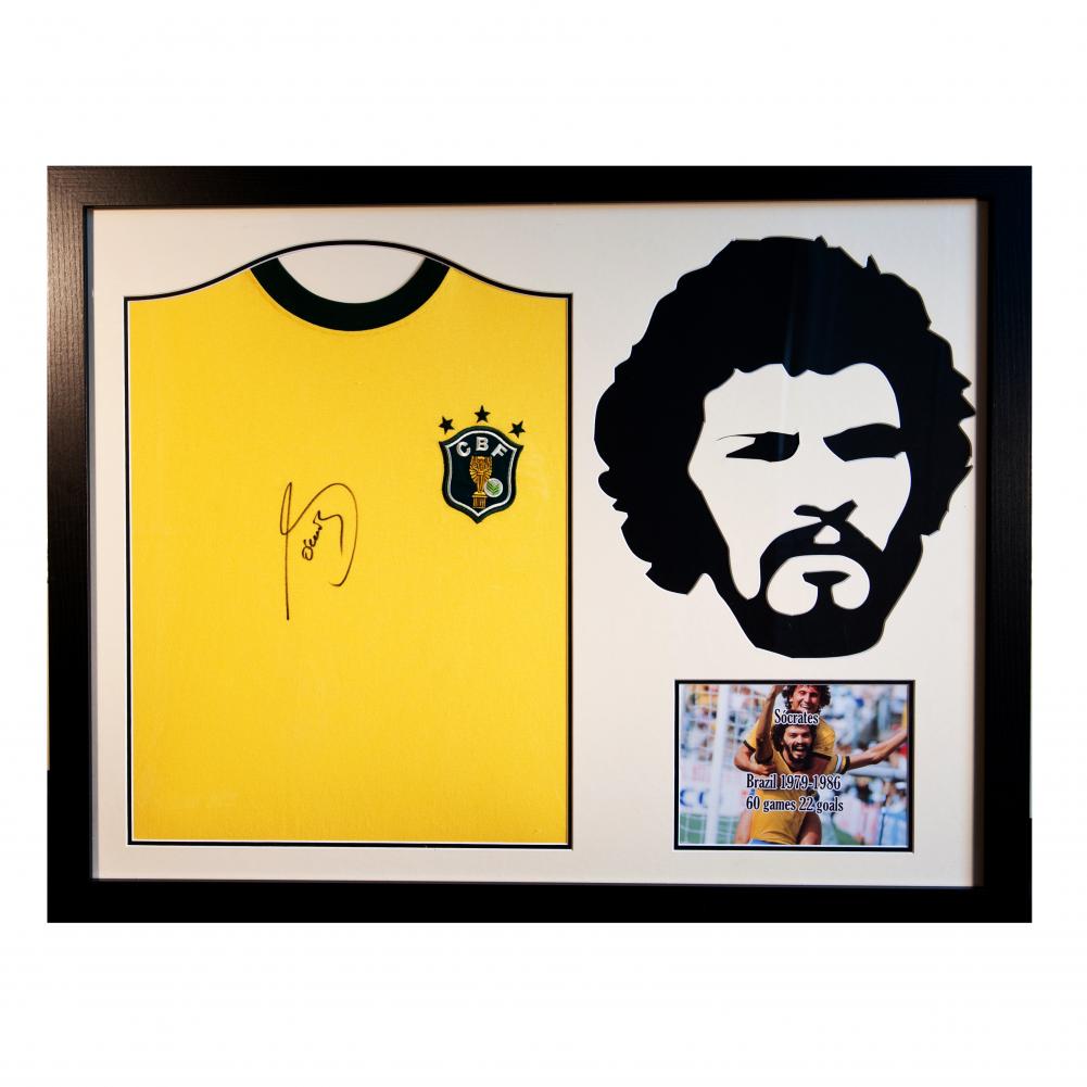 (image for) Brasil Socrates Signed Shirt Silhouette