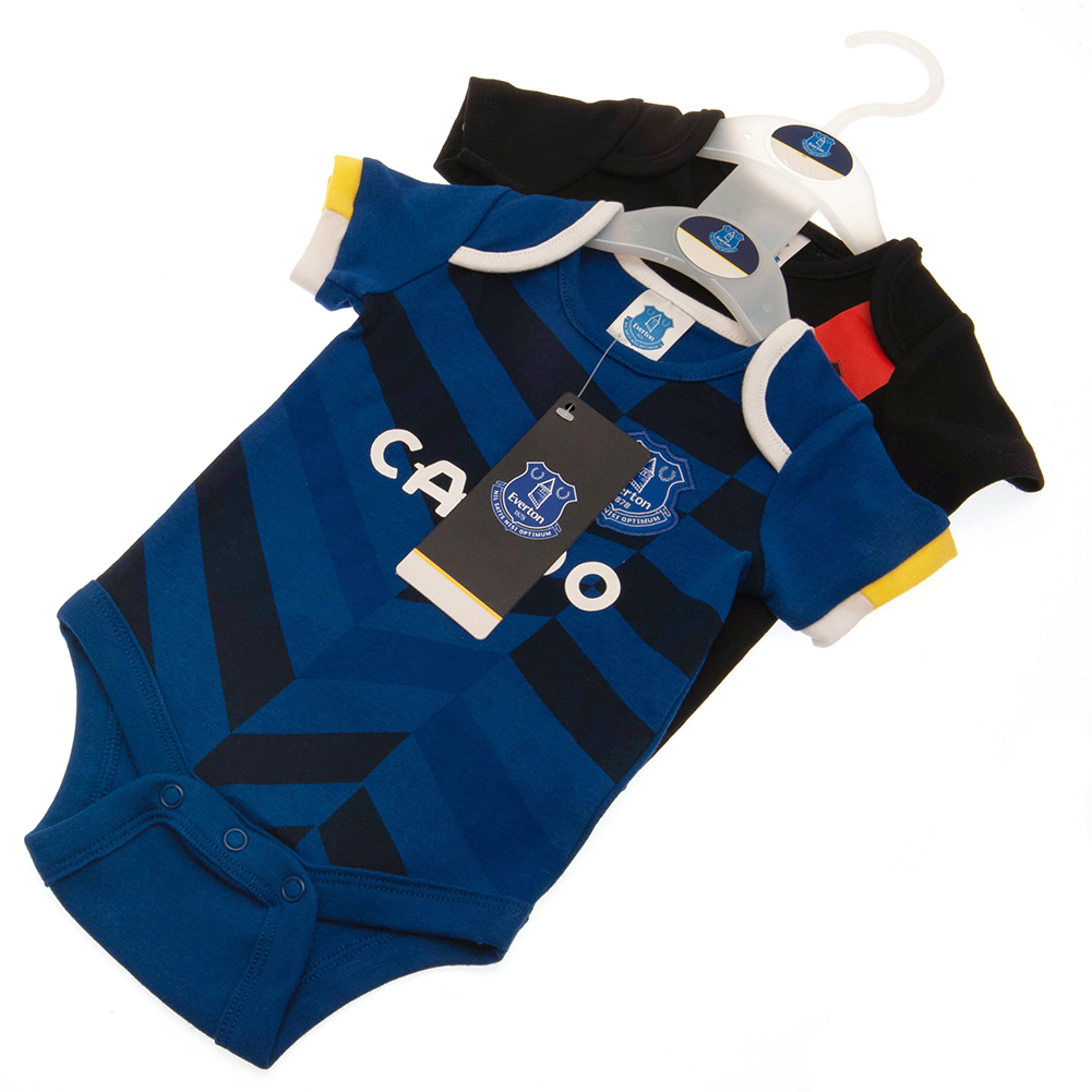 (image for) Everton FC 2 Pack Bodysuit 3-6 Mths