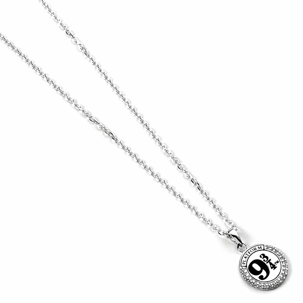 (image for) Harry Potter Sterling Silver 9 & 3 Quarters Crystal Necklace
