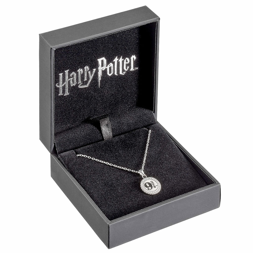 (image for) Harry Potter Sterling Silver 9 & 3 Quarters Crystal Necklace