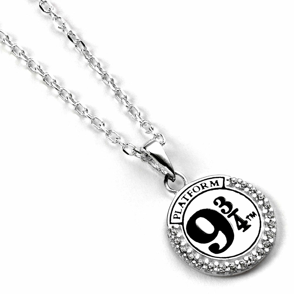 (image for) Harry Potter Sterling Silver 9 & 3 Quarters Crystal Necklace