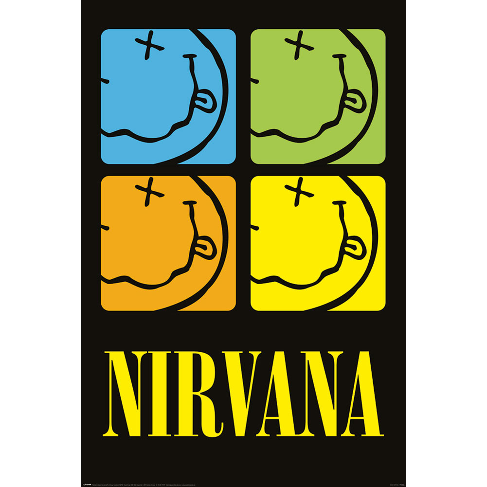(image for) Nirvana Poster Smiley Squares 260