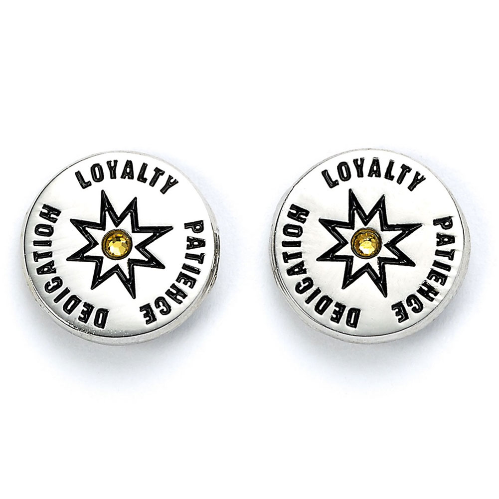 (image for) Harry Potter Silver Plated Hufflepuff Stud Earring Set