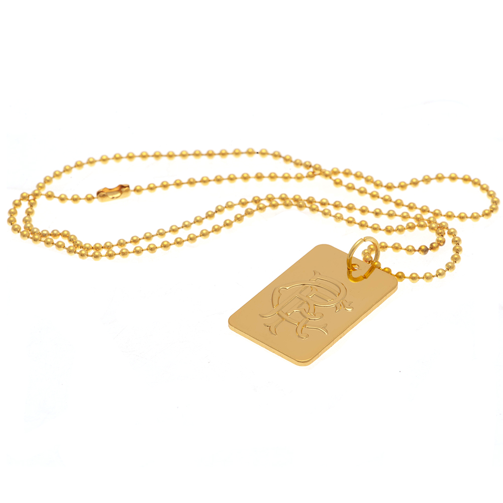 (image for) Rangers FC Gold Plated Dog Tag & Chain