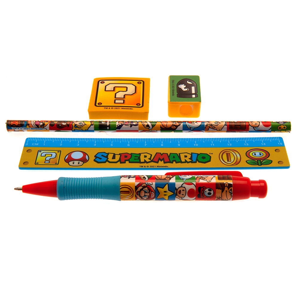 (image for) Super Mario 5pc Stationery Set Group