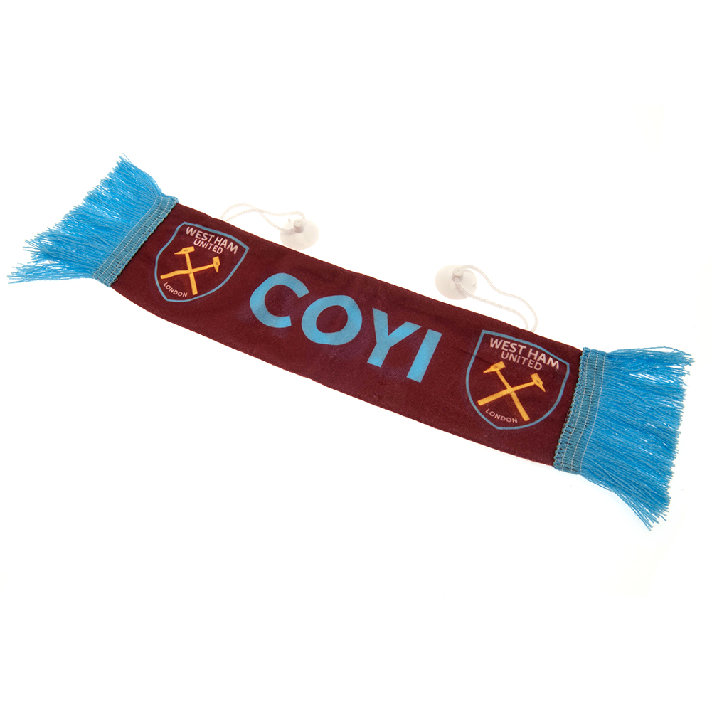 (image for) West Ham United FC Mini Car Scarf