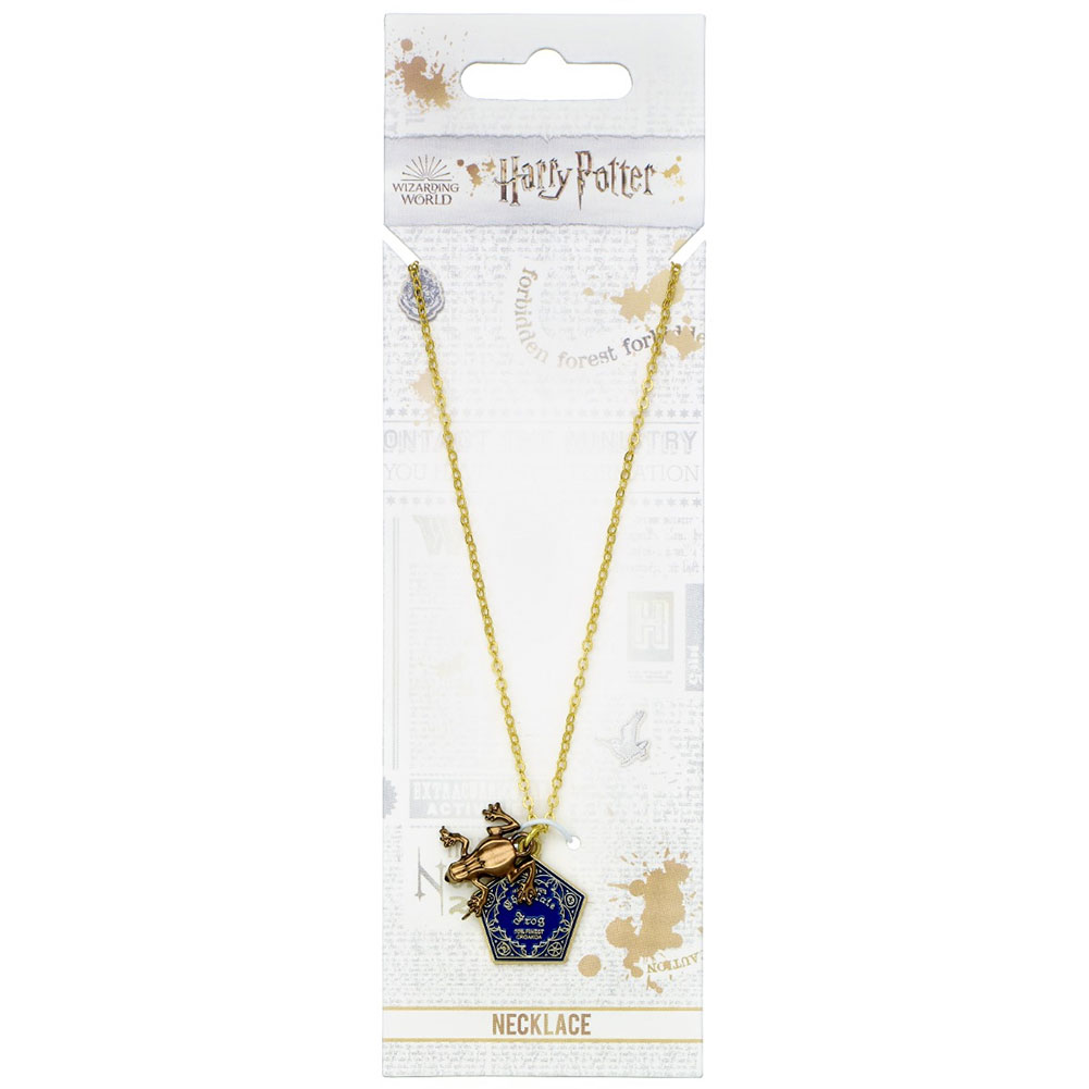 (image for) Harry Potter Gold Plated Chocolate Frog Necklace
