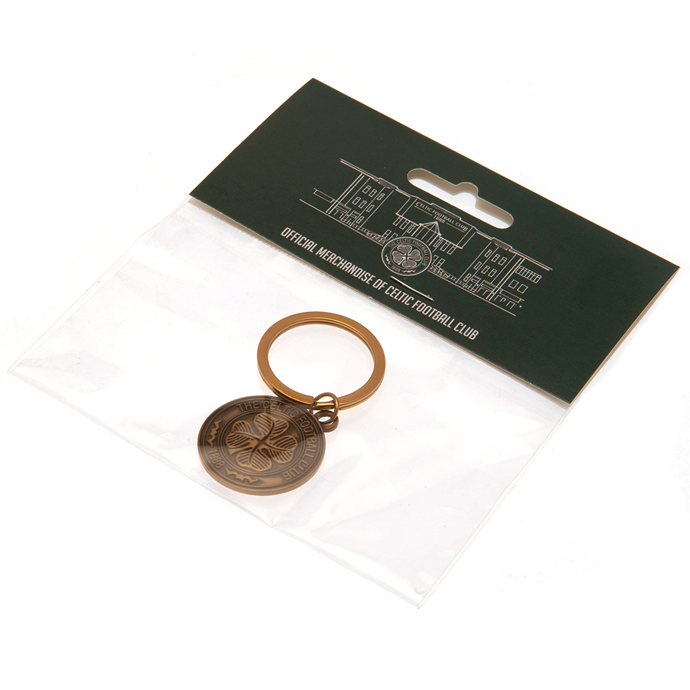 (image for) Celtic FC Antique Gold Crest Keyring