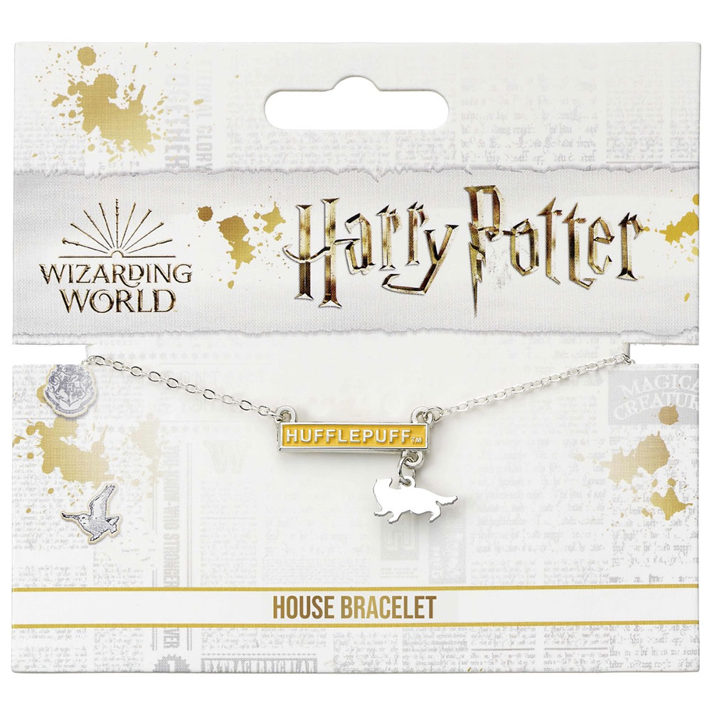 (image for) Harry Potter Silver Plated Bar Bracelet Hufflepuff