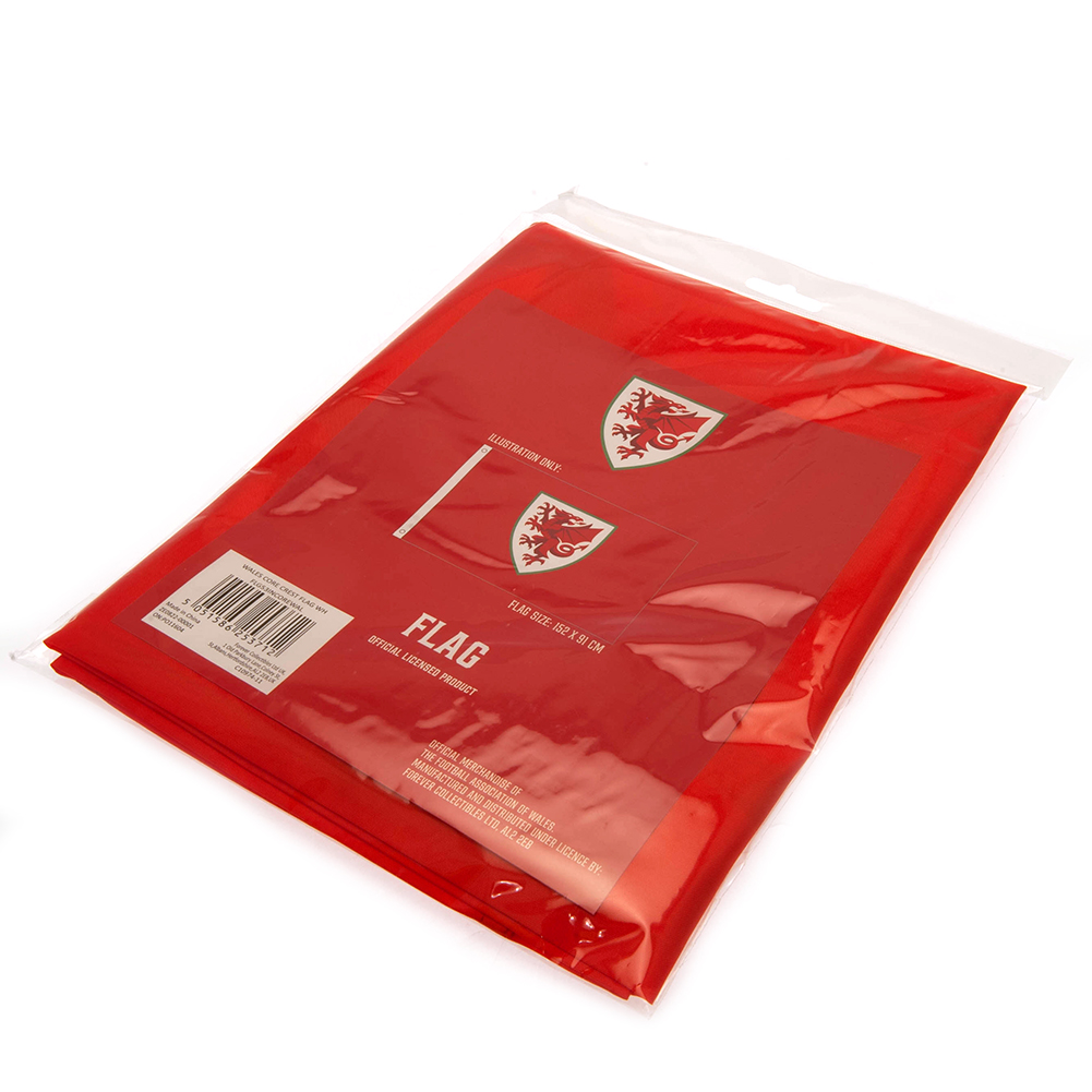 (image for) FA Wales Core Crest Flag