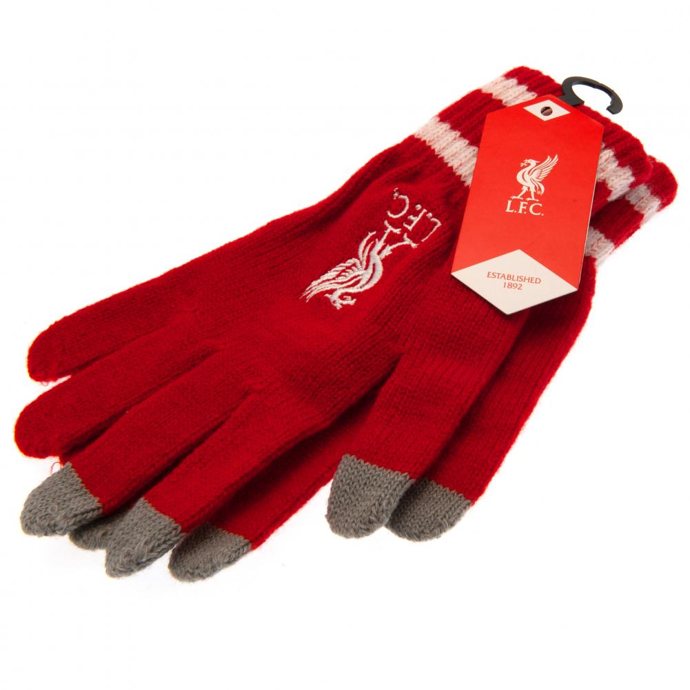 (image for) Liverpool FC Touchscreen Knitted Gloves Youths RD