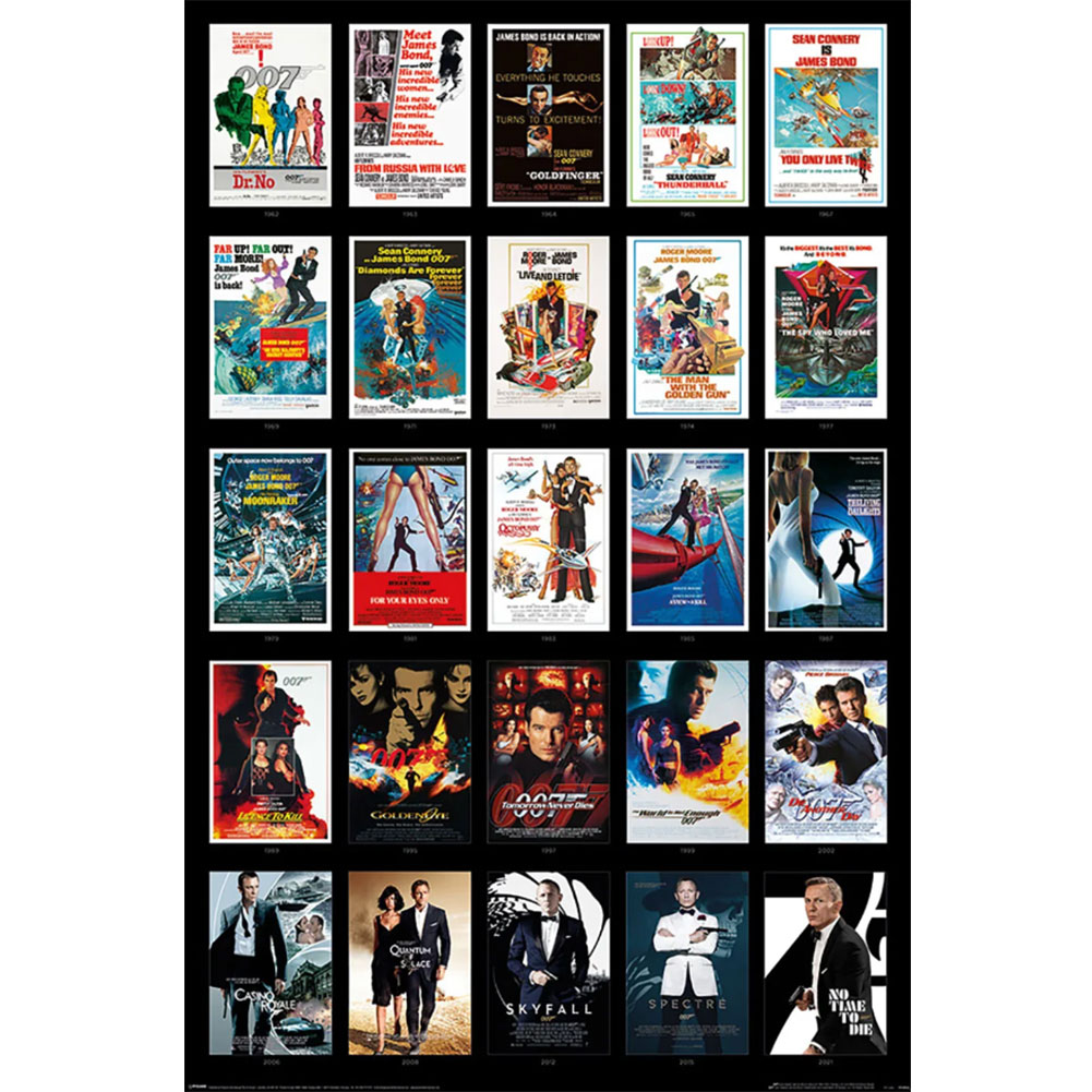 (image for) James Bond Poster 25 Films 290