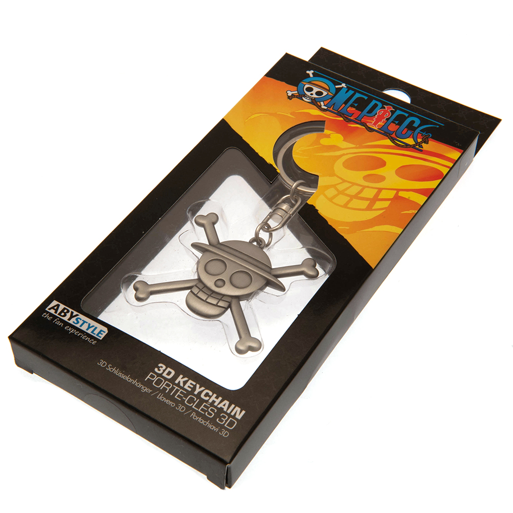 (image for) One Piece 3D Metal Keyring Luffy Skull